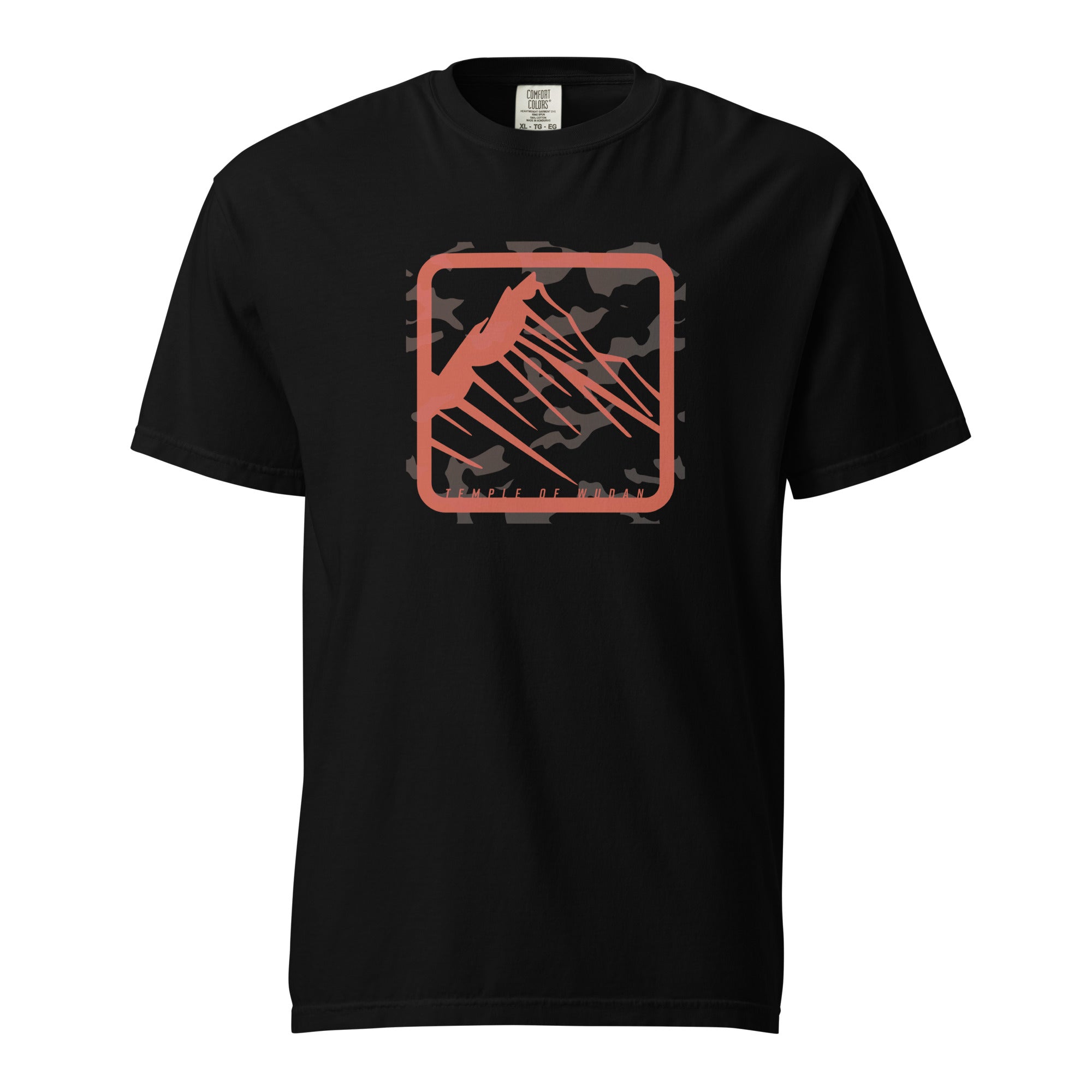 Wudan Mountain Red Square Logo Heavyweight T-Shirt